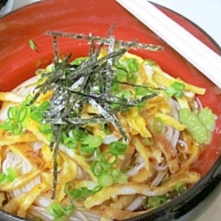 酔っぱらいの☆　「夜更けの卵そうめん」